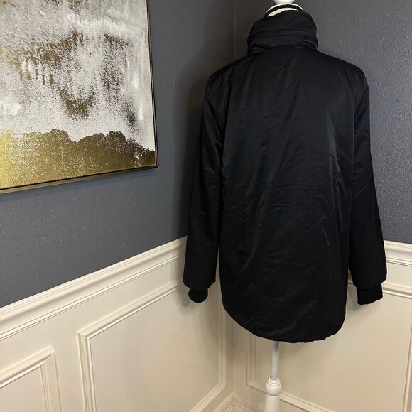 Eileen Fisher Mid Weight Transitional Coat in black - Picture 7 of 11